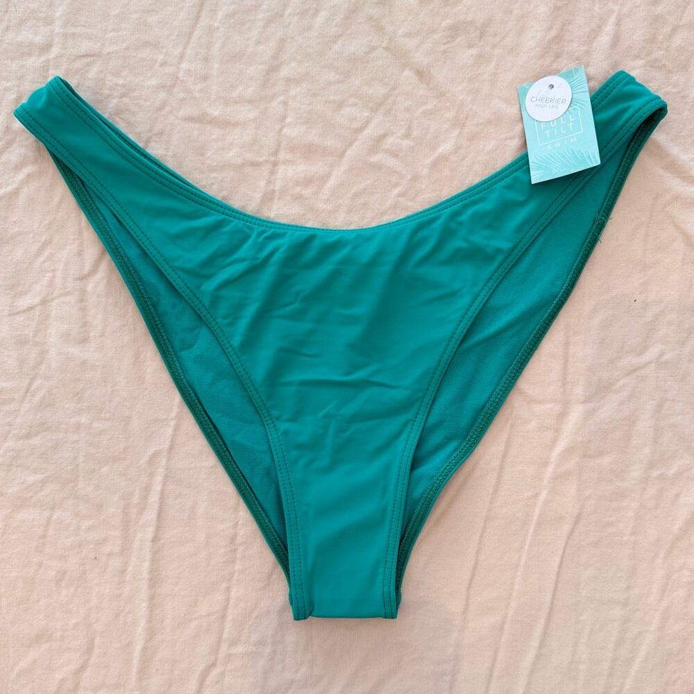 Tilly's Full Tilt NWT | green bikini swim bottom | size large